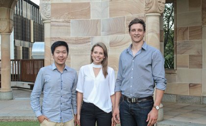 L to R: Liang-Chuan Cheng, Josephine Macmillan, Samuel Reiser